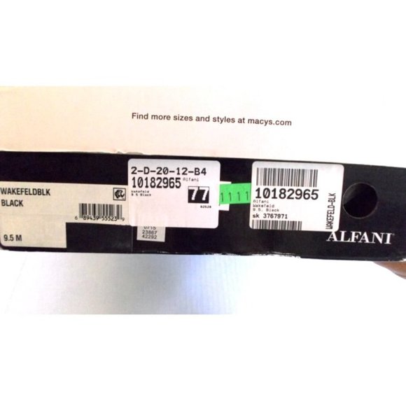 Alfani Black Quilted Leather Ankle Boots Booties Sz 9 1/2 - Picture 8 of 8